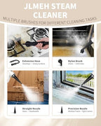 Pressurized Handheld Steam Cleaner for home with 12pcs Accessories&Safety Lock – Multi-Surface Natural Deep Steamer for Cleaning Car, Furniture, Floor, Upholstery, Tile, Grout, Windows - Image 4