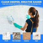 10 Pack Duster Refills Compatible with Swiffer, Disposable Microfiber Replacement Heads for Multi-Surface Cleaning on Blinds, Furniture & Fans, Blue (No Handle) - Image 2