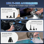 KMM Handheld Car Vacuum Cleaner, 16000PA Air Duster & Hand Held Vacuum - Image 6