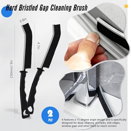 15Pcs Crevice Cleaning Brush Groove Gap Hard Bristle Cleaning Tool Small Clean Brush for Cleaning Sink Toilet Kitchen Door Window Track Cup Teapot - Image 3
