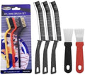 Crevice Cleaning Brush, Hard Bristle 8 Pcs Cleaning Tools Set for Home, Detail Cleaning Brush for Tight Spaces, Bathroom Tiles, Kitchen, Car & Grout Lines by Unknown