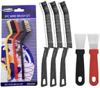 Crevice Cleaning Brush, Hard Bristle 8 Pcs Cleaning Tools Set for Home, Detail Cleaning Brush for Tight Spaces, Bathroom Tiles, Kitchen, Car & Grout Lines by Unknown