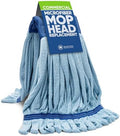 Microfiber Mop Head Replacement, Commercial Looped End, 18 oz Large, Blue by MicrofiberWholesale