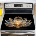 NYZE Stove Top Cover for Electric Stove with Glowing Lotus 28x20 Inch Silicone Stovetop Cover Protector, Scratch-Resistant Decorative Kitchen Mat for Electric/Glass Stove Top by GIVEYOUTHEBEST