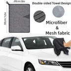 Shiny Towel Wipes Cleaning Cloths 3pcs Replacement Microfiber Towel for Disposable Dust Mop, Super Absorbent Shiny Shower Wipes Cleaning Cloths for Window Bathroom Car Mirror (3pcs Squeegee Refill) - Image 6