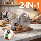 CUSIMAX Manual Bread Slicer for Homemade Sourdough Bread,Hand Crank Bread Slicer with Adjustable Thickness and Stainless Steel Blade,Upgrade Foldable Manual Bread Cutter - Image 3