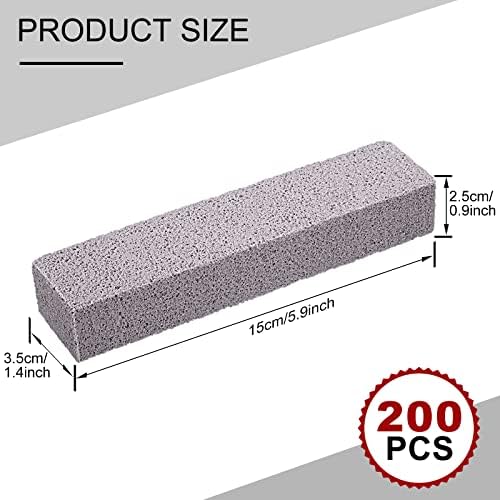 Chinco 200 Pcs Pumice Stick for Cleaning, Pumice Stone Stove Oven Toilet - Image 2