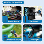 ATEngeus Compressed Air Duster, Electric Air Duster, Cordless Air Duster for Computer, Stepless Speed, Keyboard Cleaner, Replace Canned Air, Brushless Motor, 6000mAh - Image 6