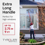 Tyroler Window Squeegee with Extension Pole 12"-110" | 100% Silicone Head - Image 3