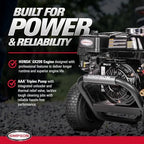 SIMPSON Cleaning PS3228 PowerShot 3300 PSI Gas Pressure Washer, 2.5 GPM, Honda GX200 Engine, Includes Spray Gun and Extension Wand, 5 QC Nozzle Tips, 5/16-inch x 25-foot MorFlex Hose, 49-State - Image 3