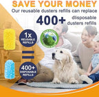 KeFanta Reusable Duster Refill for Swiffer, 8Pcs with 1 Handle - Image 6