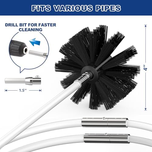 PetOde 42Ft Dryer Vent Cleaner Kit, Flexible Lint Remover - Image 2