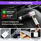 Cordless Handheld Vacuum with 17000Pa Suction, Portable Car Vacuum Cleaner for Pet Hair, Home & Desk, 3-Speed, LED Light, 4-in-1 Nozzles, Type-C Charging - Image 5
