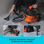 BLACK+DECKER Shop Vacuum Wet and Dry, 4 Gallon 5.0 Peak HP Wet/Dry Vacuum, Quiet Operation with Muffler, Long Reach Cleaning Range & On-Board Storage, Complete Accessory Set, BDXV18905P-4 - Image 6