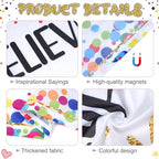4pcs Classroom Fluorescent Magnetic Light Covers,2x4 FT Colorful Confetti - Image 3