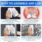Magnetic Windshield Cleaner Tool Set,Widen Double-Sided Window Cleaner Tool - Image 3
