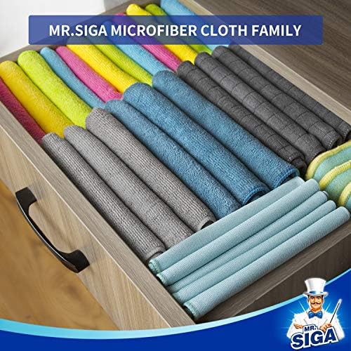 MR.SIGA Microfiber Cleaning Cloths, Streak Free Microfiber Towels, 24 Pack - Image 3