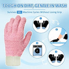 MIG4U Microfiber Dusting Gloves House Cleaning Glove for Blinds, Windows, Shutters, Furniture, and Car, Reusable Lint-Free Pink 2 Pairs S/M - Image 3