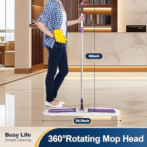Yocada 36 inch Commercial Dust Mop Industrial Floor Mop 59 Inch Long - Image 2