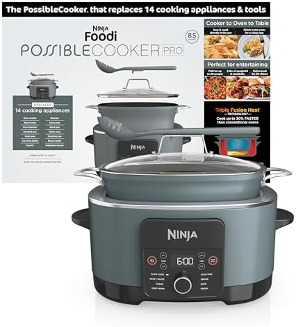 Ninja® PossibleCooker™ PRO 14-in-1, 8.5-qt, Sea Salt Gray, MC1001 by Unknown