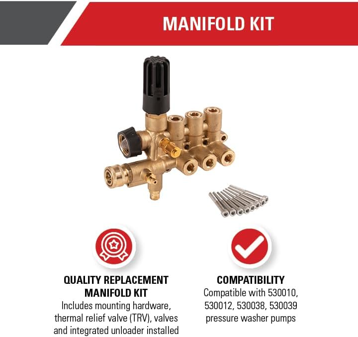Simpson Manifold Replacement Kit for AAA Pressure Washer Pumps - Image 2