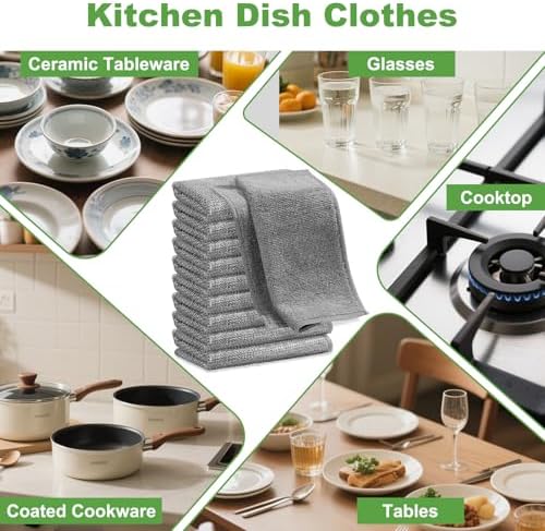 Non Scratch Wire Dishcloth, Metal Cleaning Cloths for Kitchen Dishes Rag - Image 6