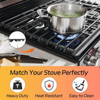 Stainless Steel Stove Gap Covers (2 Pack), Stove Gap Filler, Stove Counter Gap Guards for Kitchen, Range Trim Kit, Easy Clean with Heat Resistant, Adjustable Length 13.8” to 27.6”, Width 0.79" - Image 6