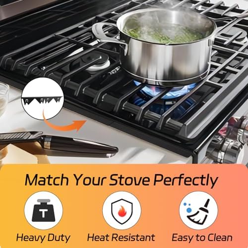 Stainless Steel Stove Gap Covers (2 Pack), Stove Gap Filler, Stove Counter Gap Guards for Kitchen, Range Trim Kit, Easy Clean with Heat Resistant, Adjustable Length 13.8” to 27.6”, Width 0.79" - Image 6