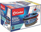 O-Cedar RinseClean Spin Mop & Bucket System + 1 Extra Mop Head | Clean with Clean Water | Removes 99% of Bacteria - Image 2
