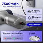 SakerPlus Mini Vacuum Cleaner, 3 in 1 Car Vacuum Cleaner High Power, 15000PA Powerful Suction, Air Duster, 7500mAh, Dual Filter,Adjustable Small Vaccum Portable Cordless for Cars,Desktop - Deep Blue - Image 5