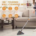 Wall Mop with Long Handle, 80 inches Upgraded Telescopic Wall Cleaning Mop for Dry Wet Use, Multipurpose 180 Degree Collapsible Baseboard Cleaner Tool for Cleaning Window Cabinet - Image 7