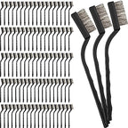 Zhehao 90 Pcs Mini Wire Brushes Set for Cleaning Rust,Solid Color by Zhehao