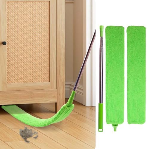 Retractable Gap Dust Cleaner, Bafezoze Gap Cleaning Brush with Long Extension Pole, Flat Duster Under Fridge Appliance Furniture Stove Oven Door Couch by bafezoze