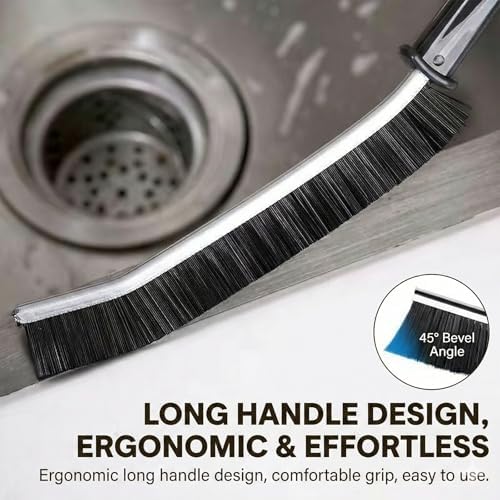 8 Pcs Hard Bristle Crevice Cleaning Brush,Gap Cleaning Brush,Grout Brush Gap Crevice Brush for Cleaning Narrow Spaces,Gap Cleaner Tool for Kitchen Sink Window Tracks Bathroom Corners - Image 3