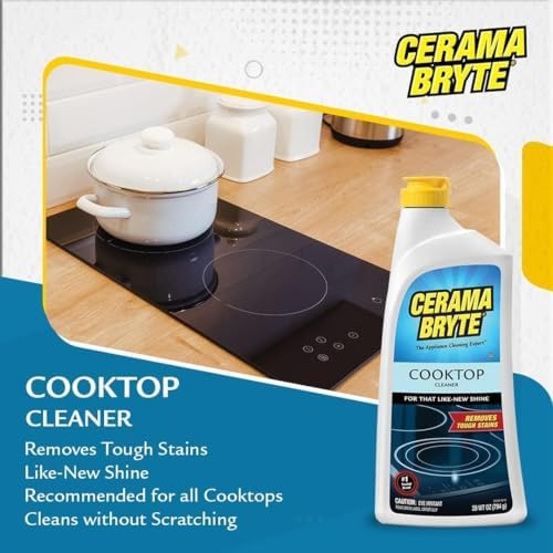 Cerama Bryte Removes Tough Stains Cooktop and Stove Top Cleaner for Glass - Ceramic Surfaces, 1-28 oz - Image 5