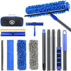Wontolf 4-in-1 Window Squeegee, 79'' Window Cleaner Tool with Extension Pole, Window Cleaning Kit with Storage Bag, Rotatable Window Washing Kit Equipment for Home, Outdoor High Windows, Glass, Shower by Wontolf
