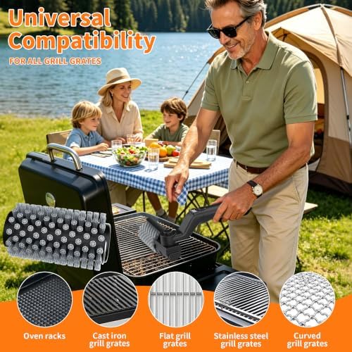 Electric Grill Brush,Cordless BBQ Grill Cleaner with Display Screen - Image 7