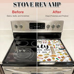 Italy Travel Stove Top Cover for Electric Stove 28"x20", Italy Stove top Cover, Italian Gifts Heat Resistant Glass Cooktop Cover, Flat RV Range Stovetop Protector, Dish Drying Mat for Kitchen - Image 4