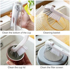 18Pcs Crevice Cleaning Brush Set, V Shape Grout Cleaner Brush for Deep Cleaning Gap, Hard Bristle Scrub Brushes Tools, Cleaning Supplies for Household Use, Bathroom, Kitchen, Toilet, Window - Image 3