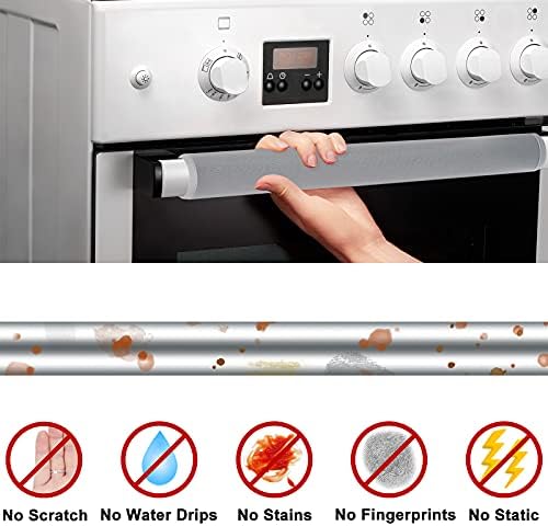 7Pcs Refrigerator Door Handle Cover Washable Kitchen Appliance Decor Handles Fridge Oven Microwave Dishwasher Antiskid Protector, Keep Off Fingerprints Food Stains - Image 3