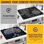NYZE Stove Top Cover for Electric Stove 28.5x20.5 Inch Silicone Stove Topper & Protector, Decorative Kitchen Mat for Electric/Glass Stove Top (Crystal Tree of Life, 28.5"Lx20.5"W) - Image 4
