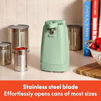 bella Electric Can Opener, Automatic One-Touch, Seaglass - Image 5