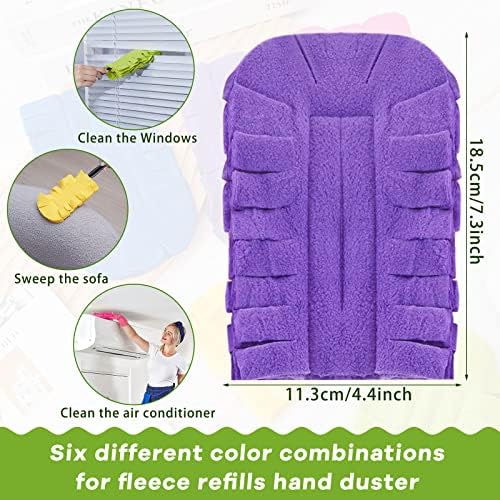 40 Pcs Reusable Duster Refills Washable Pads, Dark Color - Image 2