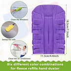 20 Pcs Reusable Duster Refills Washable Pads, Dark Color - Image 2