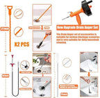 Drain Snake, Auto Feed Plumbing Snake with Drill Adaptor, 25 Feet Drain Auger Tool Set Included Drain Clog Remover, Hair Clog Remover ＆ Cleaning Brush for Kitchen, Bathroom and Shower Sink with Gloves - Image 4