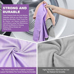Longmann Norwεx Window Cleaning Cloth, Glass Cleaning Cloth, Streaks Schatches Free. Violet,1 Pack - Image 3