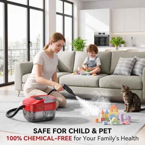 Steam Cleaner, 54oz Steamer for Cleaning, 16-Pcs Set for Home, Car - Image 6