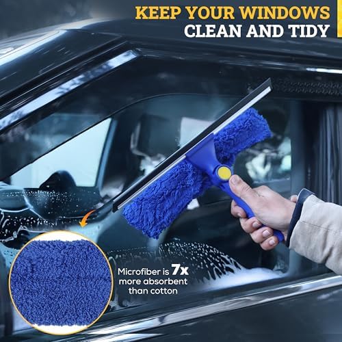 KLEEN HANDLER 12” Replacement Window Cleaning Microfiber Squeegee Sleeves - Image 5
