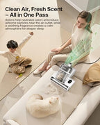 Trucozie Mattress Vacuum Cleaner with 275nm UV-C Light & 149℉ Heat, 16Kpa Powerful Suction Bed Vacuum for Pet Hair & Dander, Smart Dust Sensor, Anion & Aromatherapy, Corded for Bed, Sofa, Couch, White - Image 5