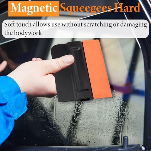 ecocstm 4 PCS Vinyl Felt Squeegee, 4 Inch Magnet Tint Decal Squeegee Tool - Image 6